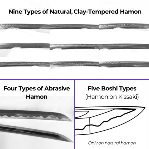Hamon Styles - Custom Samurai Swords: Katana, Ninjato, Wakizashi Tanto - Swords for Sale