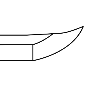 Ikari O Kissaki Blade Tip, Custom Katana Ninjato Wakizashi Tanto Swords For Sale