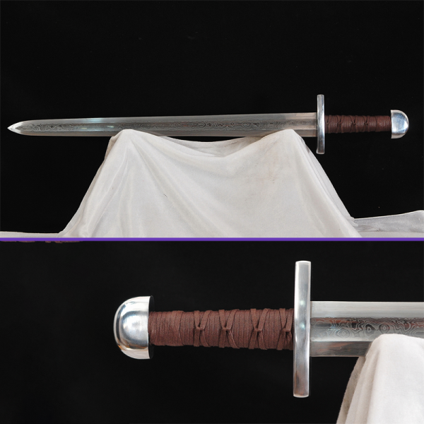 Full View Alternate - Viking European Broadsword - 1095 Folded Single Bo-Hi Steel - Iron Fittings - SwordsForSale Full View Alternate - Viking European Broadsword - 1095 Folded Single Bo-Hi Steel - Iron Fittings - SwordsForSale