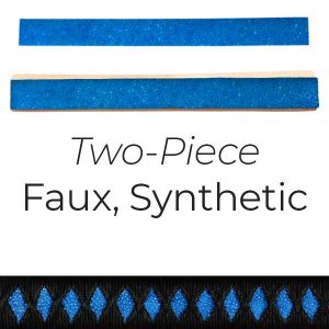 Blue Two-Piece: Faux Rayskin